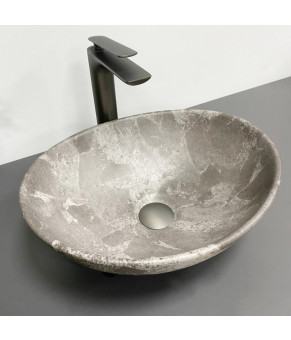 Умывальник (раковина) VBI PARMA DARK GREY STONE MATT накладной