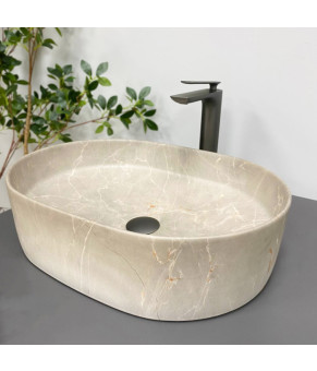Умывальник (раковина) VBI VERONA 50 BEIGE STONE MATT накладной