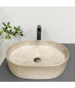 Умывальник (раковина) VBI VERONA 50 BEIGE STONE MATT накладной