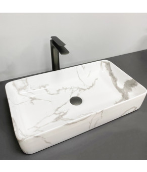 Умывальник (раковина) VBI TRIEST MARBLE накладной
