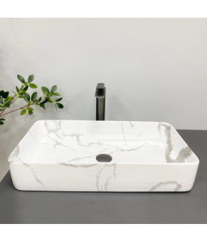 Умывальник (раковина) VBI TRIEST MARBLE накладной