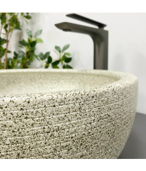 Умывальник (раковина) VBI CORRIDONIA BEIGE STONE MATT накладной