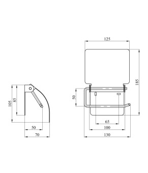 Тримач для туалетного паперу Kroner KRM Rizze - ACC302