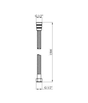 Шланг для душу Kroner KRP - SCH620