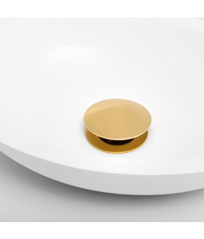 Донный клапан для раковины YOKA CLICK-CLACK GOLD без перелива BK.POP-14-BP-GLD