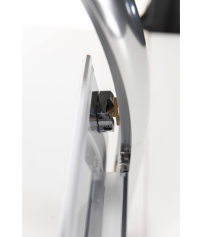 Душова кабіна AquaStream Ethos 120 сіра лівостороння (18 780 L)