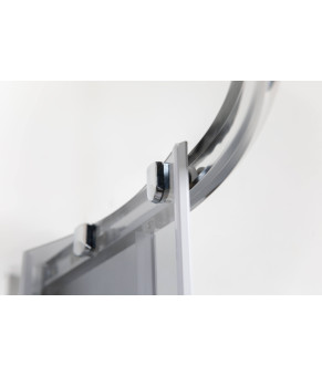 Душова кабіна AquaStream Ethos 120 сіра лівостороння (18 780 L)