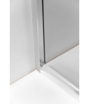 Душова кабіна AquaStream Ethos 120 сіра лівостороння (18 780 L)