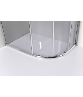 Душова кабіна AquaStream Ethos 120 сіра лівостороння (18 780 L)