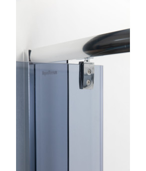 Душова кабіна AquaStream Ethos 100S Swing розпашна сіра (18 764)