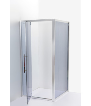Душова кабіна AquaStream Ethos 100S Swing розпашна сіра (18 764)