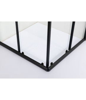 Душова кабіна AquaStream Ethos 100S Swing розпашна All Blacks 18 766
