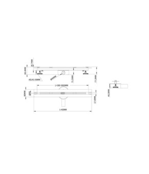 Трап для душа с сухим затвором Epelli Invisible 60 см INV600