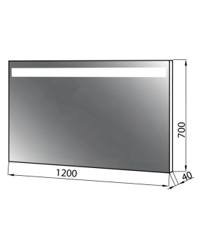 Дзеркало Norway 1200 з LED світлом M300120