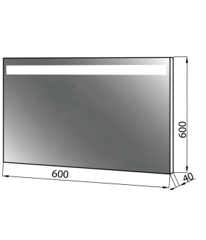 Дзеркало Norway 600 з Led світлом M301060