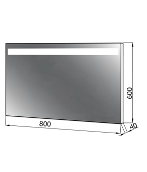 Дзеркало Norway 800 з Led світлом M301080