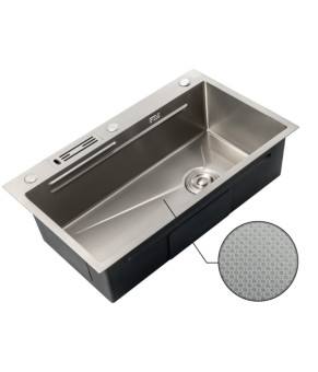 Мийка Mixxus Premium MH7545-SET-05 MICRO DECOR NANO-SILVER (3.0/0.8) комплект (нерж) (MX9635)