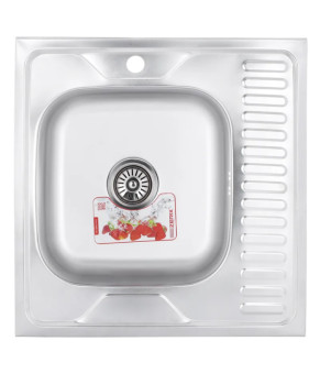 Мийка кухонна Zerix Z6060L-06-160E (Satin) (ZM0568)