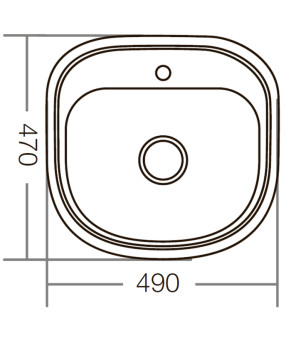 Мийка кухонна Zerix Z4947-08-180E (Satin) (ZM0559)