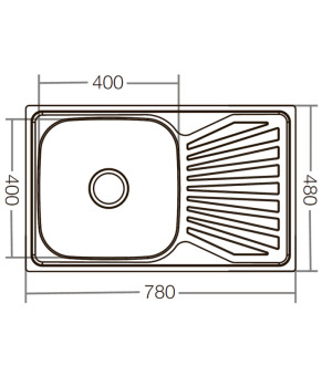 Мийка кухонна Zerix Z7848-08-180D (decor) (ZX1605)