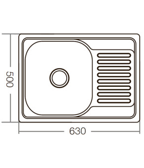 Мийка кухонна Zerix Z6350-08-180D (decor) (ZM0564)