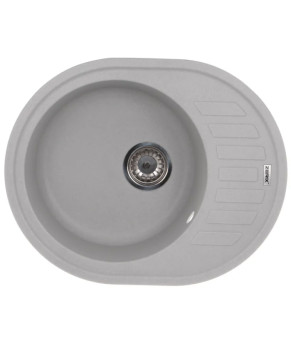 Гранитная кухонная мойка Zerix ZS-6250R-09 Серая (ZX4551)