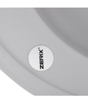 Гранитная кухонная мойка Zerix ZS-510R-01 Белая (ZX4531)
