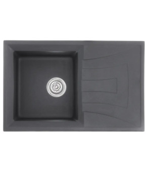 Гранитная кухонная мойка Haiba HB8104-G228 Gray 780x500x200 (HB0988)