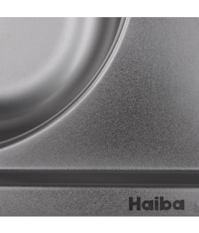 Мийка кухонна Haiba 80x49 Double (Satin) (HB0652)