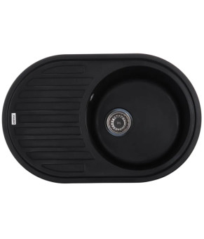 Мийка кухонна Zerix ZS-7750R-14 Чорний металік (ZX4562)