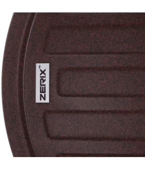 Гранітна кухонна мийка Zerix ZS-7750R-12 Коричнева (ZX4560)