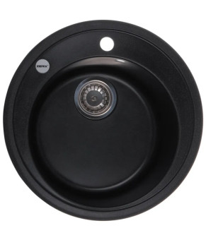 Кухонная мойка Zerix гранитная черная матовая 510х380 мм (ZX4532)