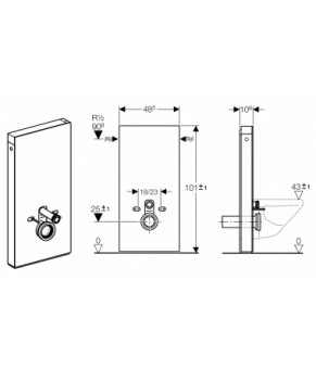 Модуль для підвісного унітазу Geberit Monolith (131.021.SL.5)