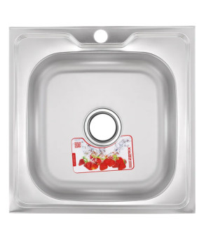 Кухонна мийка накладна Zerix Z5050-04-160E (Satin) (ZX1608)