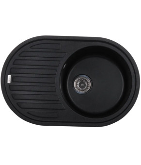 Мийка кухонна Zerix ZS-7750R-03 Чорна (ZX4556)