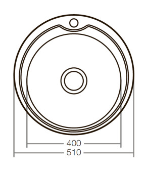 Мийка кухонна ZERIX Z510-08-180E (satin) (ZX1586)