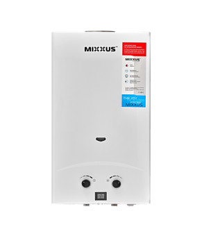 Газова колонка Mixxus GWH-0112 BASIC WHITE димохідна 12 л/хв (WH0029)