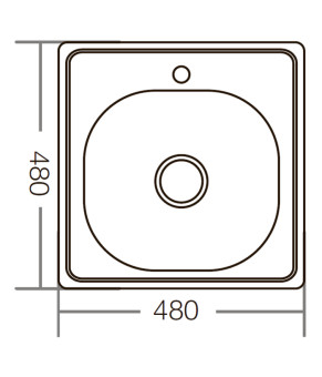 Мийка кухонна Zerix Z4848-06-160D (decor) (ZM0558)