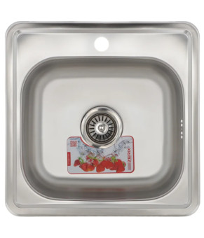 Мойка кухонная Zerix Z4848-06-160E (Satin) (ZM0557)