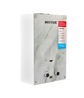Газова колонка MIXXUS GWH-0510 BASIC GLASS димохідна 10 л/хв (панель зі скла з малюнком) (WH0026)
