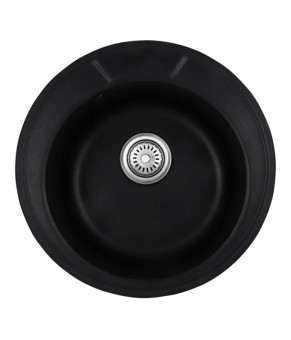 Гранітна кухонна мийка Haiba HB8301-G226 Чорний матовий 490x180 (HB0971)