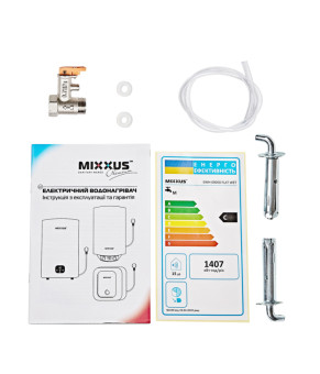 Водонагрівач "Плоский" MIXXUS EWH-10050 FLAT DRY накопичувальний 50 л, сухий тен 2 kW (WH0597)