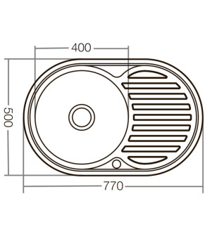 Мийка кухонна Zerix Z7750-08-180D (decor) (ZX1597)