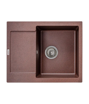 Кухонная мойка Zerix Гранитная 61.5x42 см Коричневая (ZX4592)