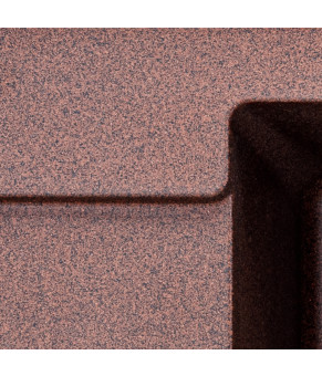 Кухонная мойка Zerix Гранитная 61.5x42 см Коричневая (ZX4592)