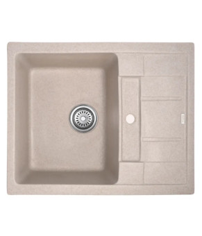 Гранитная кухонная мойка Haiba HB8210-G319 sand 620x500x200 (HB0985)
