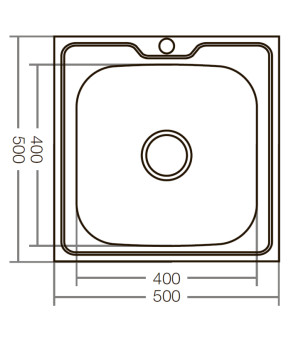 Кухонна мийка накладна Zerix Z5050-06-160E (Satin) (ZX1609)