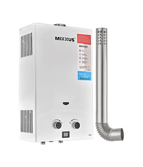 Газова колонка Mixxus GWH-0710 BASIC TURBO WHITE турбована 10 л/хв (WH0028)