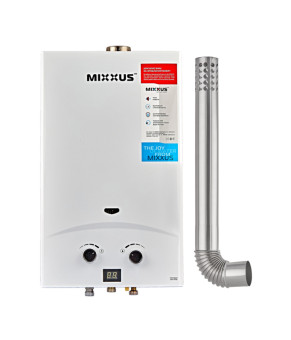 Газова колонка Mixxus GWH-0710 BASIC TURBO WHITE турбована 10 л/хв (WH0028)