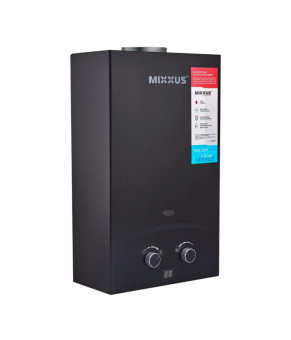 Газова колонка MIXXUS GWH-0210 BASIC BLACK димохідна 10 л/хв (колір чорний) (WH0023)